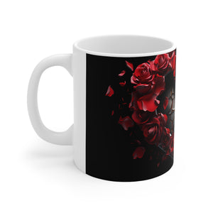 Valentine Hearts & Roses (7) - Ceramic Mug 11oz