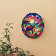 Load image into Gallery viewer, Stained Glass Sea Turtles - Acrylic Wall Clock
