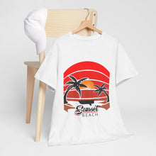 Load image into Gallery viewer, Sunset Beach - Unisex Heavy Cotton Tee
