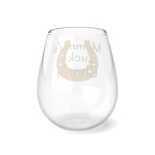 Load image into Gallery viewer, Mommy&#39;s Lucky Charm - Stemless Wine Glass, 11.75oz
