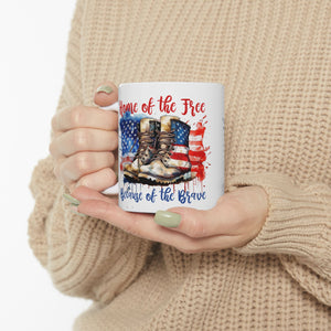 Home Of The Free - Ceramic Mug, (11oz, 15oz)