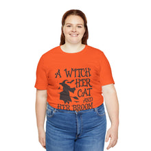 Load image into Gallery viewer, A Witch, Her Cat - Unisex Jersey Short Sleeve Tee
