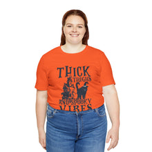 Load image into Gallery viewer, Thick Thighs - Unisex Jersey Short Sleeve Tee
