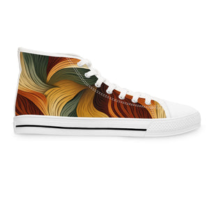 Earth Tones Ver 9 - Women's High Top Sneakers