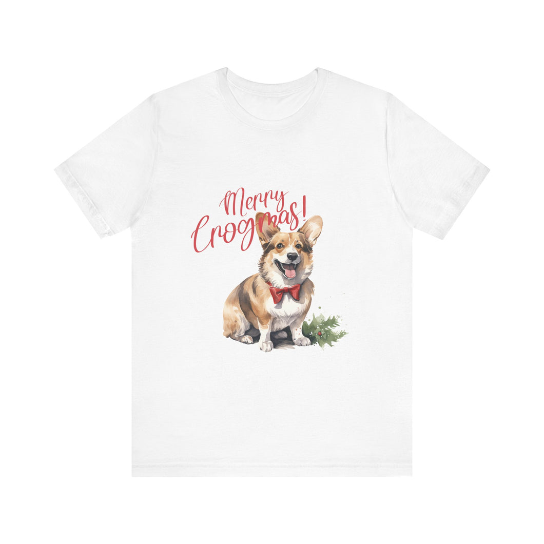 Corgi Christmas - Unisex Jersey Short Sleeve Tee