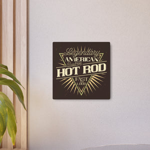 American Custom Hot Rod - Metal Art Sign