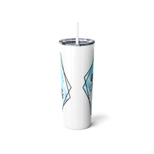 Load image into Gallery viewer, Good Times Tan Lines - Skinny Steel Tumbler with Straw, 20oz
