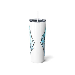 Good Times Tan Lines - Skinny Steel Tumbler with Straw, 20oz