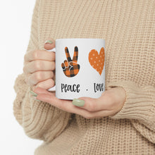 Load image into Gallery viewer, Peace Love Fall - Ceramic Mug 11oz
