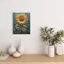 Load image into Gallery viewer, Stained Glass Inspired Sunflowers (11) - Canvas Wraps
