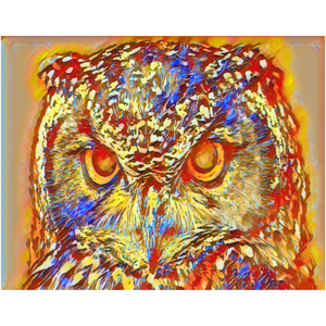 Owl Digital Art - Professional Prints