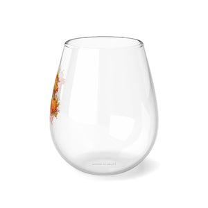 Hello Fall - Stemless Wine Glass, 11.75oz