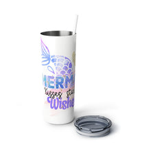 Load image into Gallery viewer, Mermaid Kisses - Skinny Steel Tumbler with Straw, 20oz
