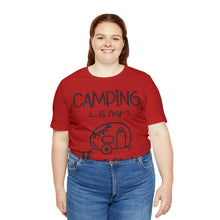 Load image into Gallery viewer, Camping Is My Therapy - Unisex Jersey Short Sleeve Tee
