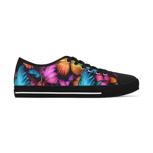 Whimsical Butterflies - Women's Low Top Sneakers