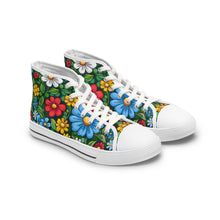 Load image into Gallery viewer, Cartoon Flowers Ver 1 - Women&#39;s High Top Sneakers
