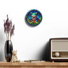 Load image into Gallery viewer, Stained Glass Frog - Acrylic Wall Clock
