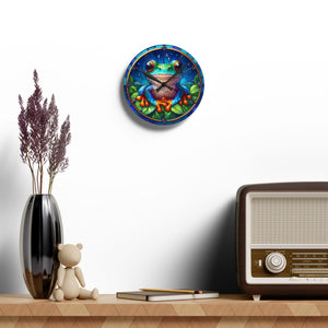 Stained Glass Frog - Acrylic Wall Clock