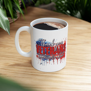 Thank You Veterans - Ceramic Mug, (11oz, 15oz)