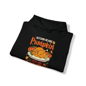 Autumn Means Pumpkin - Unisex Heavy Blend™ Hooded Sweatshirt