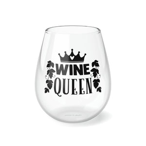 Wine Queen - Stemless Wine Glass, 11.75oz