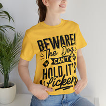 Load image into Gallery viewer, Beware The Dog - Unisex Jersey Short Sleeve Tee
