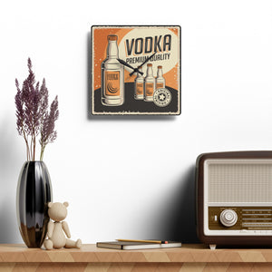 Retro Vodka - Acrylic Wall Clock