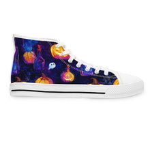 Load image into Gallery viewer, Pastel Ghosts &amp; Pumpkins - Women&#39;s High Top Sneakers
