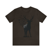 Load image into Gallery viewer, Deer Butterflies - Unisex Jersey Short Sleeve Tee

