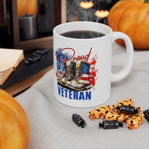 Proud Veteran - Ceramic Mug, (11oz, 15oz)