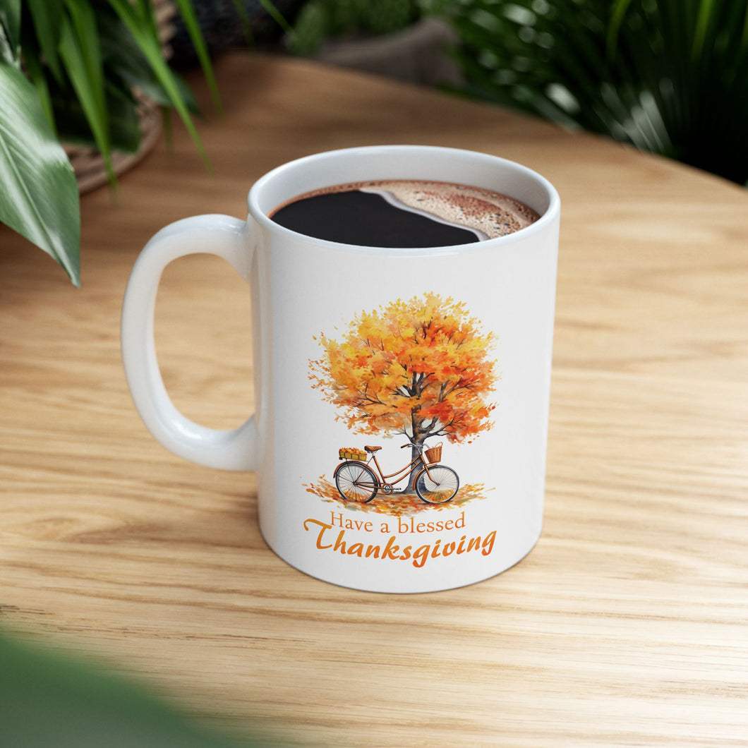 Blessed Thanksgiving - Ceramic Mug, (11oz, 15oz)