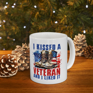 I Kissed A Veteran - Ceramic Mug, (11oz, 15oz)