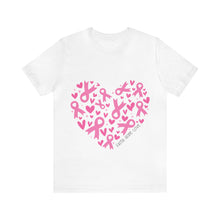 Load image into Gallery viewer, Breast Cancer Heart - Unisex Jersey Short Sleeve Tee
