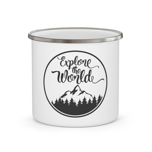 Explore The World - Enamel Camping Mug