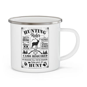 Hunting Rules - Enamel Camping Mug