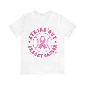 Strike Out Breast Cancer - Unisex Jersey Short Sleeve Tee