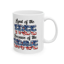 Load image into Gallery viewer, Land Of The Free - Ceramic Mug, (11oz, 15oz)
