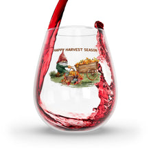 Load image into Gallery viewer, Happy Harvest Season - Stemless Wine Glass, 11.75oz
