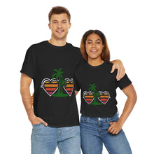 Load image into Gallery viewer, Palm Trees &amp; Hearts - Unisex Heavy Cotton Tee
