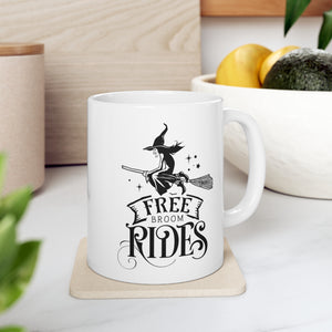Free Broom Rides - Ceramic Mug 11oz