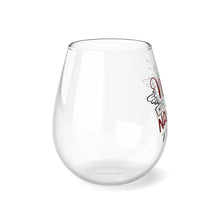Load image into Gallery viewer, Hint Of Naughty - Stemless Wine Glass, 11.75oz
