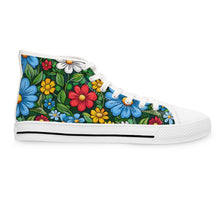 Load image into Gallery viewer, Cartoon Flowers Ver 1 - Women&#39;s High Top Sneakers
