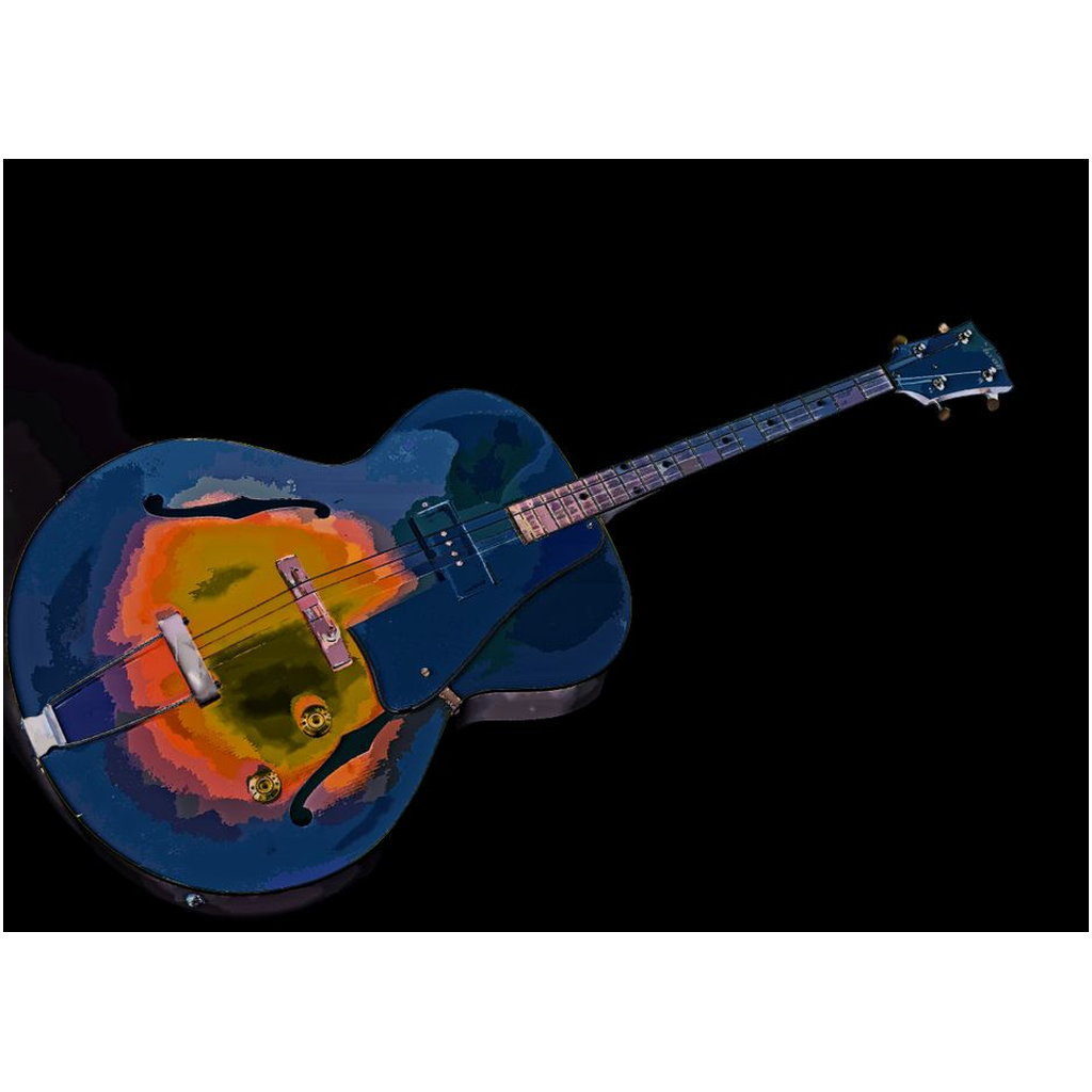 Blue Guitar - Professional Prints