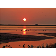 Load image into Gallery viewer, Orange Sunrise Over The Marsh - Professional Prints
