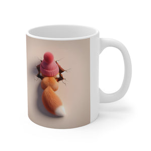 3D Fox Valentine (2) - Ceramic Mug 11oz