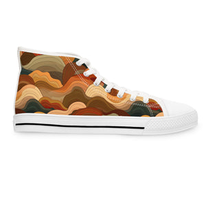 Earth Tones Ver 2 - Women's High Top Sneakers