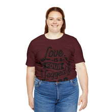 Load image into Gallery viewer, Love Is A - Unisex Jersey Short Sleeve Tee
