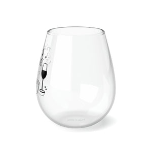 Wine Is My Therapy - Stemless Wine Glass, 11.75oz