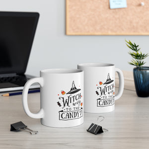 Witch Way To The Candy - Ceramic Mug 11oz