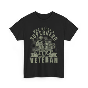 Grandpa Veteran - Unisex Heavy Cotton Tee